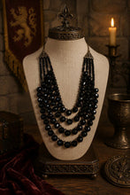 "Black Swan" - Somptueux collier en argent et onyx noirs - PIÈCE DE COLLECTION