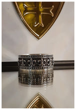 NEW - Anneau contour "Fleur de Lys" en argent 925