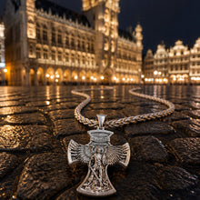 Pendentif Croix "Archange Saint-Michel" avec chaîne en acier inoxydable - NEW