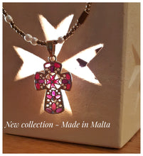 Magnifique Croix de Malte en vermeil & verre - NEW 2023-2024