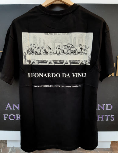 T-shirt DA VINCI noir 100% coton