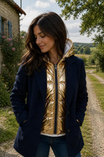 Gilet "Urban Light" - Doré Métallisé à Capuche