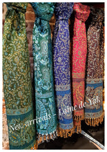 EXCLUSIVES & UNIQUES - Écharpes 100% laine de Yak, très beaux motifs & lumineuses - NEW