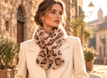 Étole Douceur Bengal - Fausse Fourrure Beige poudré
