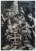 Superbe Croix de Jérusalem en argent 925 - Ordre Equestre du Saint-Sépulcre - NEW 2024
