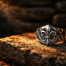 NEW - Très belle Chevalière Fleur de Lys ajourée - Argent 925