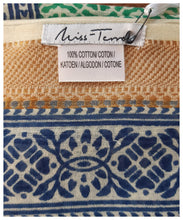 Echarpe Menthe à l'eau "Miss Terre"  100% coton - Gamme Luxe - Made in Italy - NEW