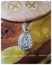 Authentique médaille Notre-Dame de Lourdes en argent 925  - Exclusivité 2023