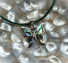 Pendentif Papillon en argent 925 et nacre d'Abalone - NEW