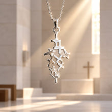 Pendentif Croix Entrelacées en Argent 925