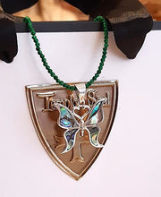 Pendentif Papillon en argent 925 et nacre d'Abalone - NEW