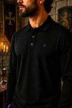 Polo Templar Soul - Noir et Orchidée - Made in Portugal