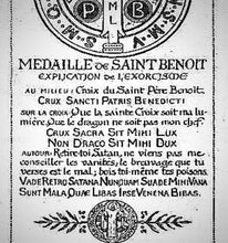 Authentique pendentif Saint-Benoît en argent 925  - Exclusivité