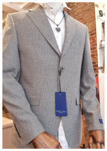 Veste blazer de couleur grège Made in Italy - Coupe impeccable - NEW 2023