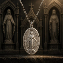 Médaille de la Vierge Marie chaine incluse - Argent 925