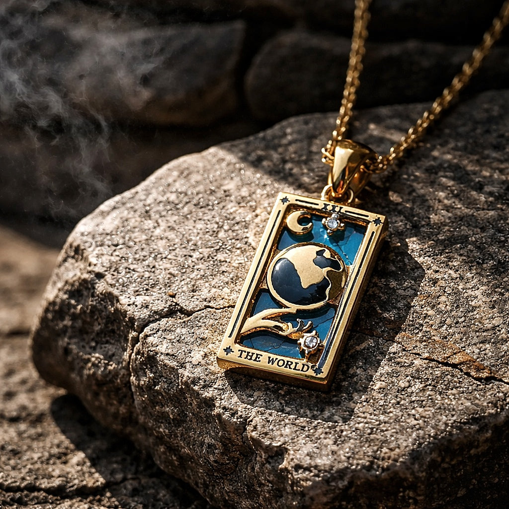 Chaine & pendentif rectangle 