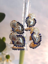 Pin's Sacré Cœur / Cœur de Jésus cerclé de véritables Lapis Lazuli