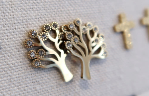 Boucles d'oreilles dorées 