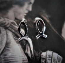 Boucles d'oreilles en argent - Poissons - symbole historique chrétien