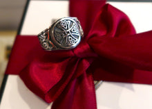 Chevalière "Croix Celtique" en argent avec noeuds celtiques latéraux - NEW 2023