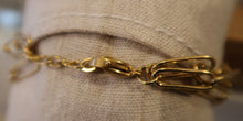 Superbe bracelet en inox doré, perles d'eau douce nacrée et agate - Noel 2020