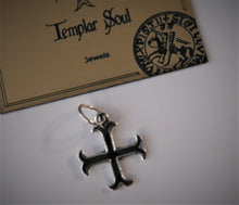 Petite croix des Templiers en argent 2 X 2 cm