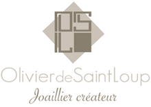 Bracelet en cuir noir avec attache en argent 925 "Olivier de Saint-Loup"