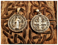 Authentique pendentif Saint-Benoît en argent 925  - Exclusivité